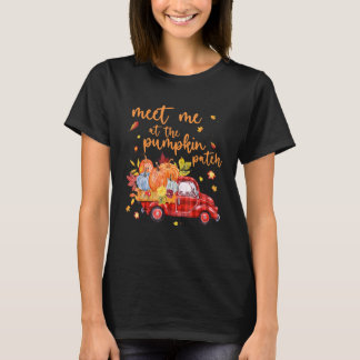Meet Me At The Pumpkin Patch Pumpkin Pickup Truck T-Shirt