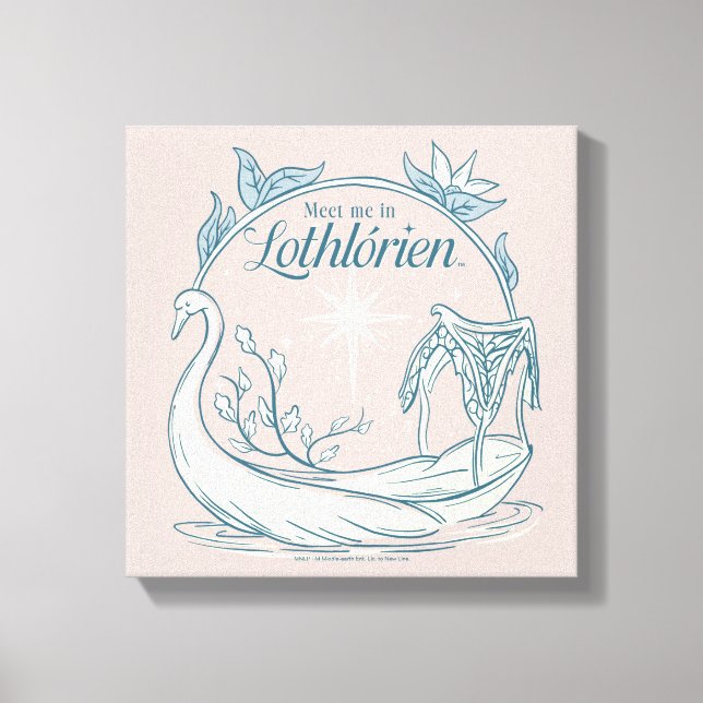 Meet me in LOTHLORIEN™ - Swan Boat Canvas Print (Front)