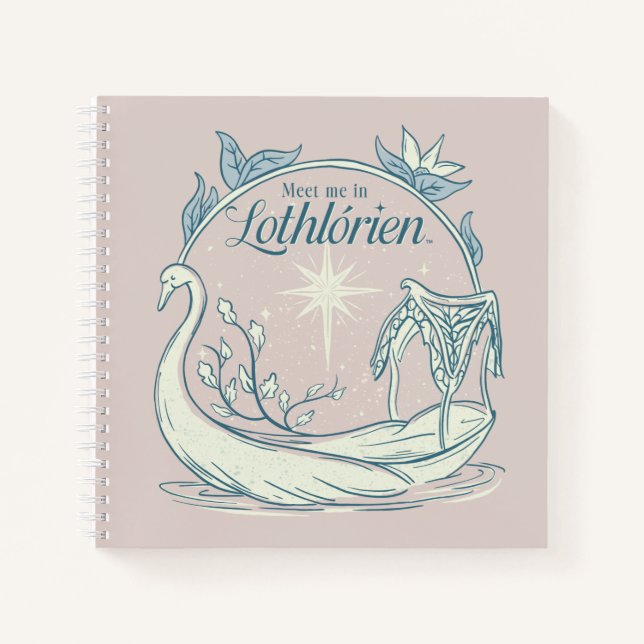 Meet me in LOTHLORIEN™ - Swan Boat Notebook (Front)