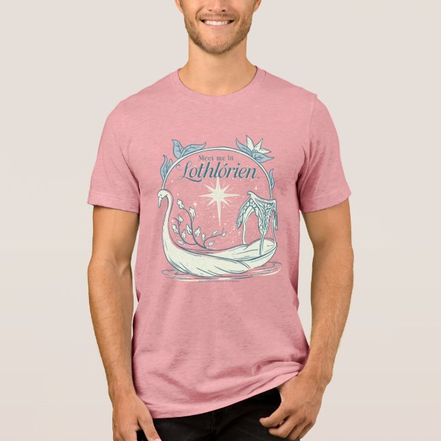 Meet me in LOTHLORIEN™ - Swan Boat Tri-Blend Shirt (Front)
