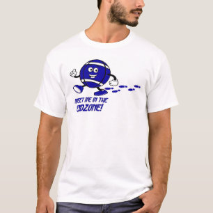 Meet Me in the Endzone Cartoon T-Shirt Royal Blue