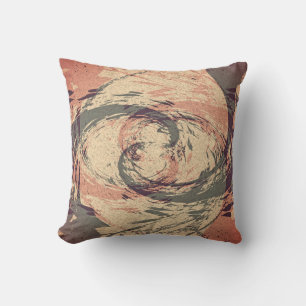 Meet Me In The Middle - Fractal Throw Pillow