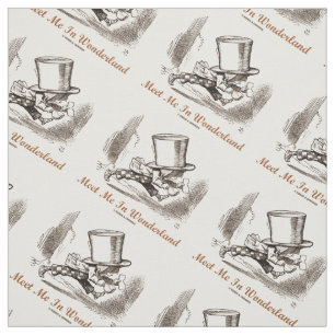 Meet Me In Wonderland Mad Hatter Running Fabric