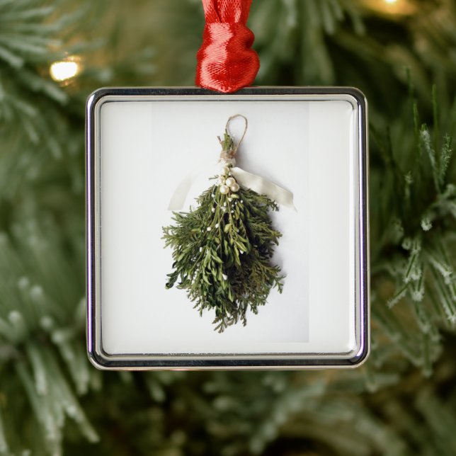 **MEET ME UNDER MISTLETOE**  CHRISTMAS ORNAMENT (Tree)