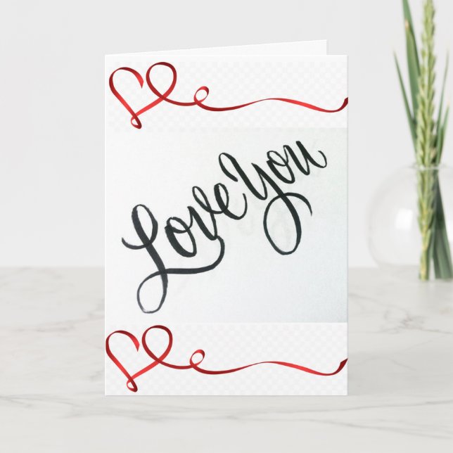 **MEET ME UNDER MISTLETOE SEE HOW "MUCH" I LOVE U HOLIDAY CARD (Front)