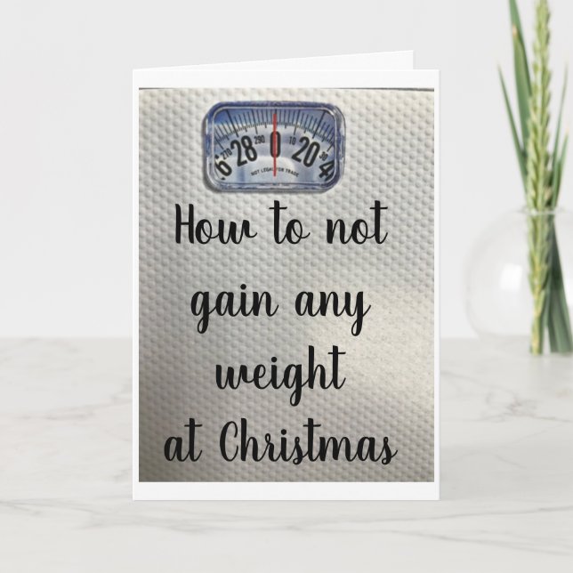 **MEET ME UNDER MISTLETOE** WORK OFF CALORIES! CARD (Front)