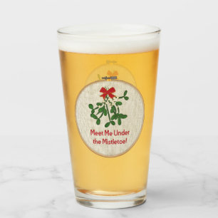 Meet Me Under the Mistletoe   Christmas Glass