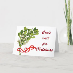 MEET ME UNDER THE MISTLETOE CHRISTMAS HOLIDAY CARD