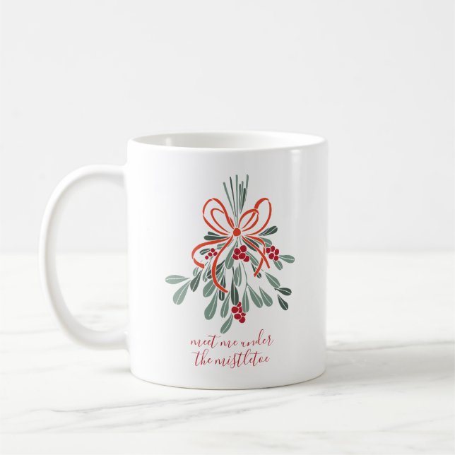 Meet Me Under the Mistletoe Coffee Mug (Left)