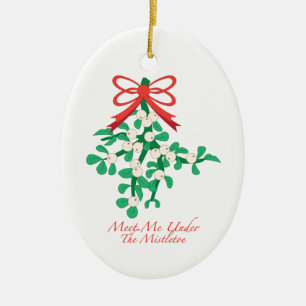 Meet Me Under the Mistletoe Ornament