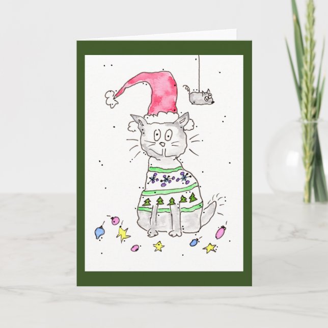 Meet Me Under the Mouseltoe Christmas Card (Front)