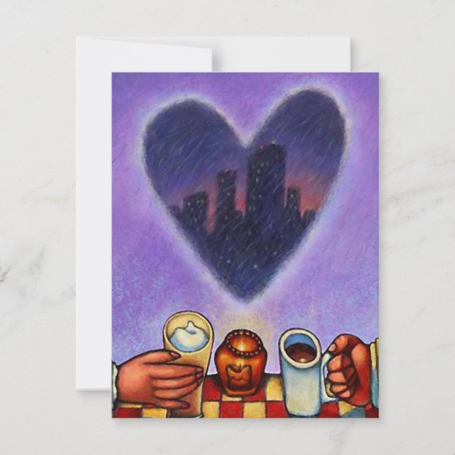 MEET MEETING SPEED DATING DATE COFFEE INVITATION (Front)
