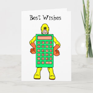 Meet Mr Calculatoir Man Card