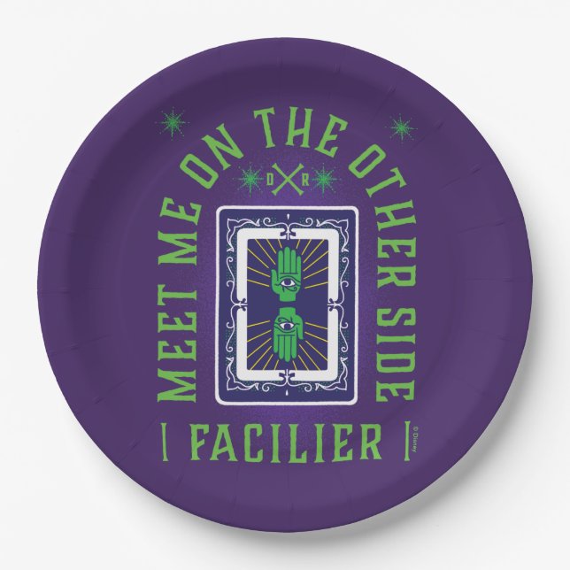 Meet on the Other Side | Facilier Paper Plate (Front)