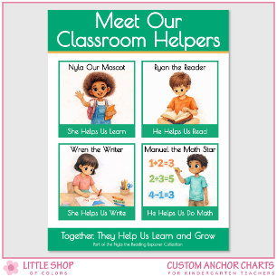 Meet Our Classroom Helpers Teacher Anchor Chart