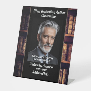 Meet The Author Vintage Books Border Pedestal Sign