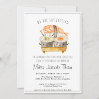 Meet the Baby | Sushi Baby Shower Party Invitation