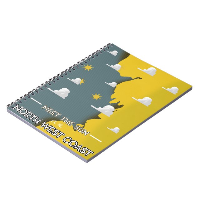 Meet The Sun, on the North West Coast Notebook (Left Side)