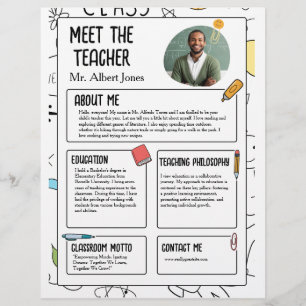 Meet The Teacher Modern Back to School Flyer