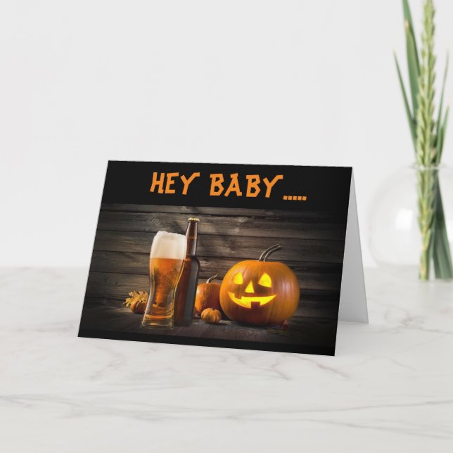 *MEET U UNDER THE SHEETS* RATED R HALLOWEEN BABY!  HOLIDAY CARD (Front)