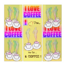 Meet-up Coffeehouse Wall Fun Decor Triptych