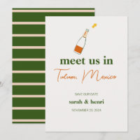 meet us in tulum wedding save the date