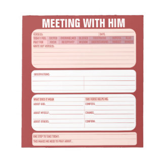 Meet with Him Notepad