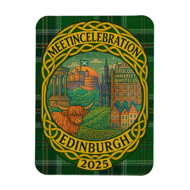 MEETinCelebration Edinburgh 2025 - Day-Time Magnet (Vertical)