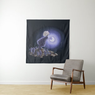 Meeting at Moonlight Tapestry