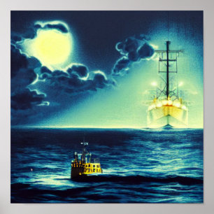 Meeting at Night Poster