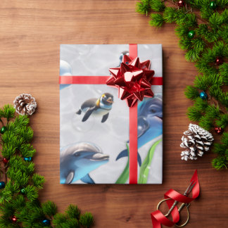 Meeting at the Dolphinarium Wrapping Paper Rolls