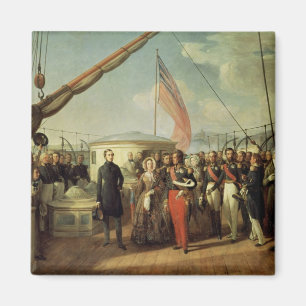 Meeting b/w Louis-Philippe and Queen Victoria Magnet