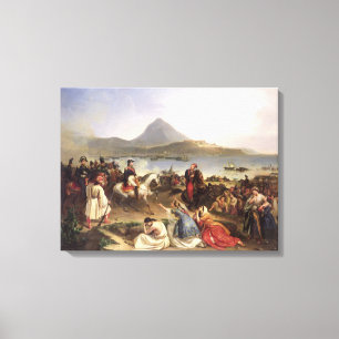 Meeting Between General Nicolas Joseph Maison Canvas Print