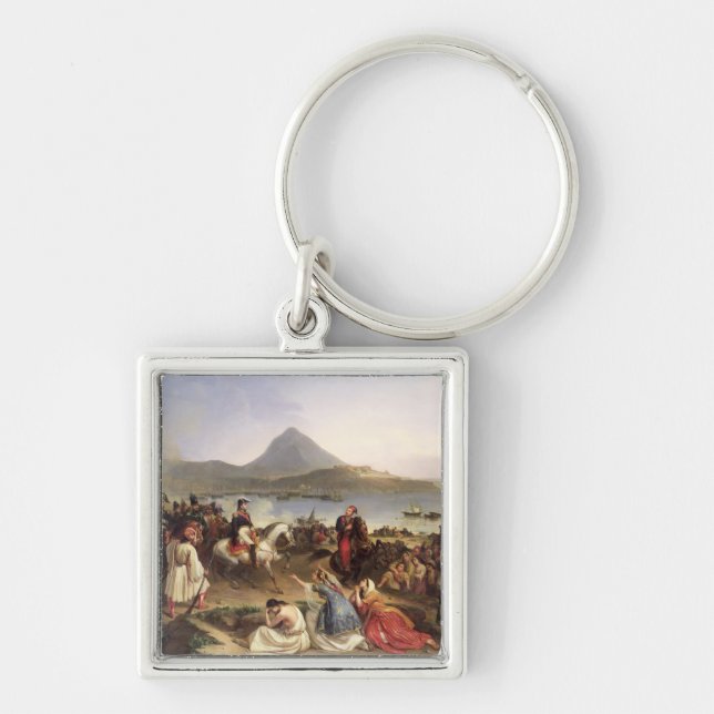 Meeting Between General Nicolas Joseph Maison Keychain (Front)