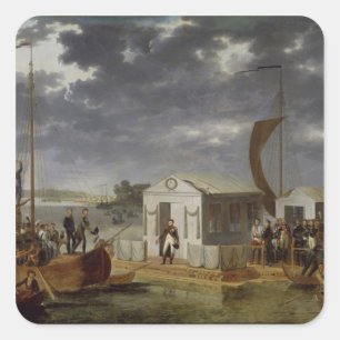 Meeting between Napoleon Bonaparte Square Sticker