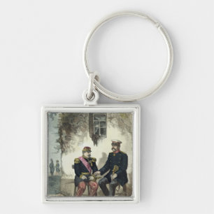Meeting between Otto von Bismarck and Napoleon Keychain