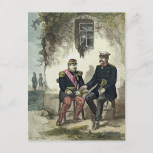 Meeting between Otto von Bismarck and Napoleon Postcard
