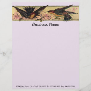 Meeting Birds ~ Business Letterhead Letter Work