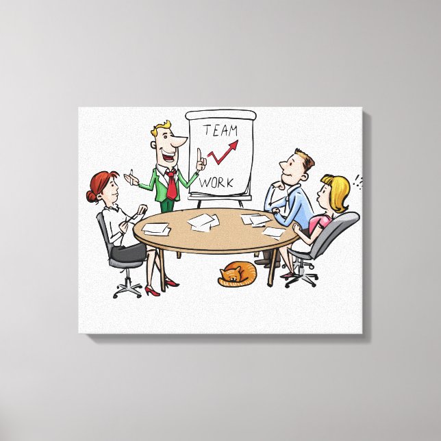 Meeting Canvas Print (Front)
