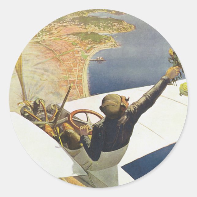 Meeting d'Aviation Nice Classic Round Sticker (Front)