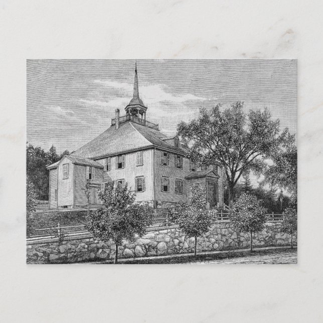 Meeting House at Hingham Postcard (Front)