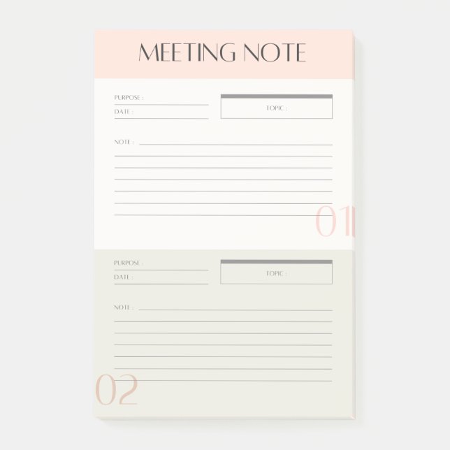 Meeting notes makes business easier (Front)
