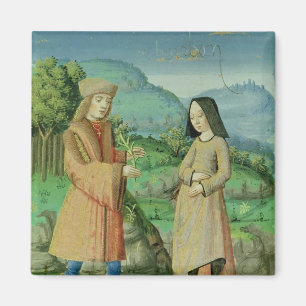 Meeting of Aeneas and Anne, the sister of Dido Magnet