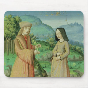 Meeting of Aeneas and Anne, the sister of Dido Mouse Pad