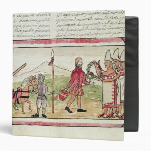 Meeting of Hernando Cortes  and Montezuma Binder