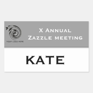 Meeting or conference custom name tag sticker