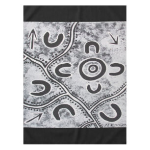 Meeting Place Grey Tablecloth