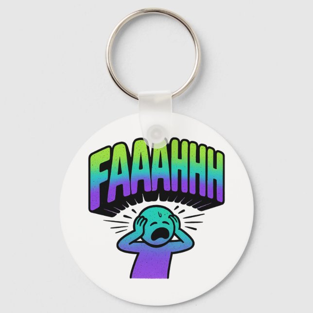 Meeting Survivor - Meme hoodie Keychain (Front)