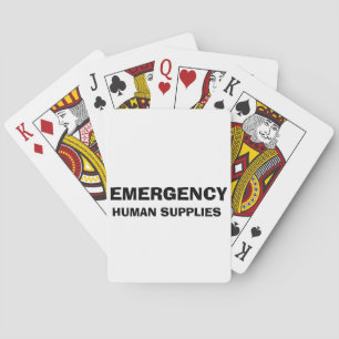 Meeting Survivor - Meme hoodie Playing Cards