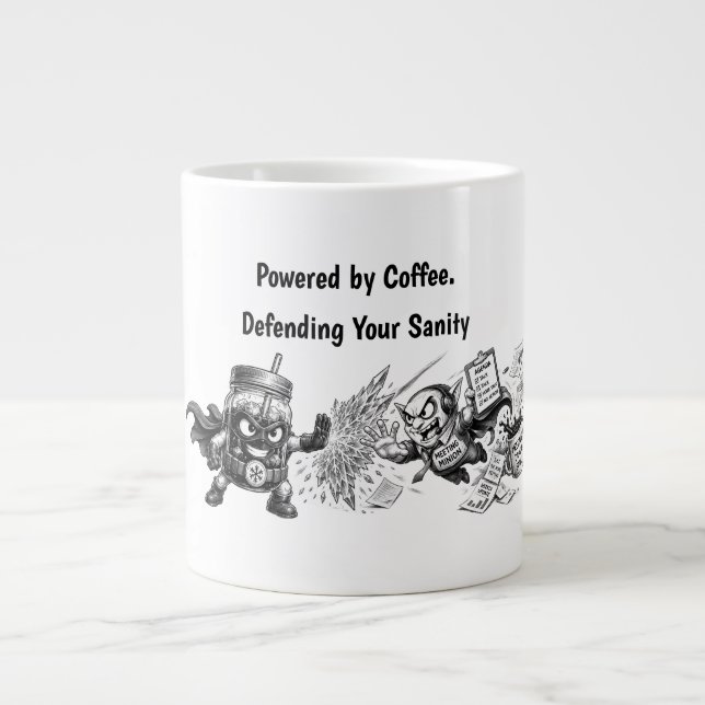 Meetings Fear This  Large Coffee Mug (Front)